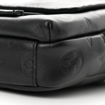 Louis Vuitton Calfskin Monogram Shadow Double Phone Pouch NM Black 9 of 10