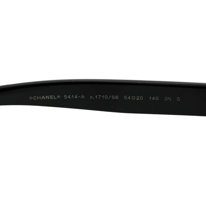 Chanel Acetate CC Butterfly Sunglasses 5414-A Black Green 5 of 7