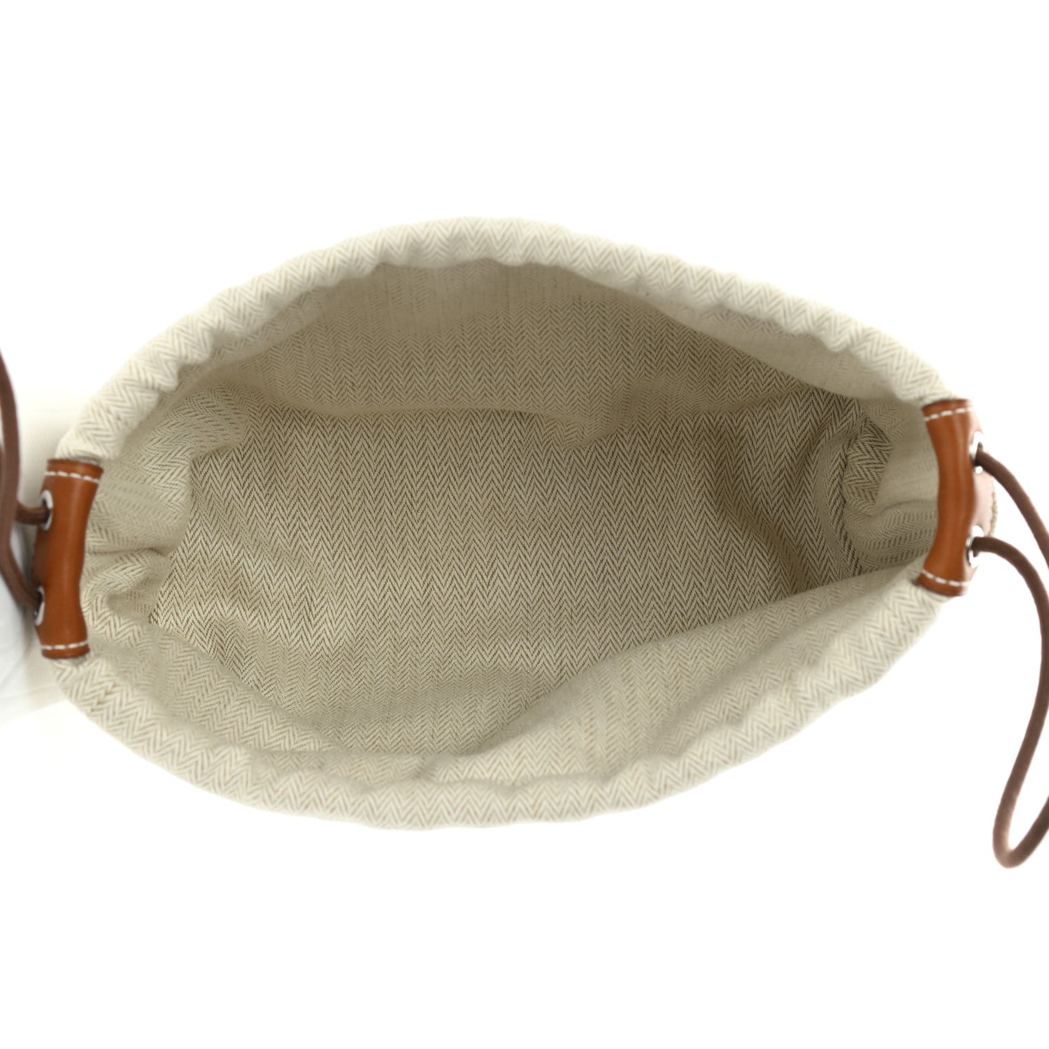 Hermes Canvas Barenia Fourbi 20 PM Pouch Naturel Fauve 5 of 11