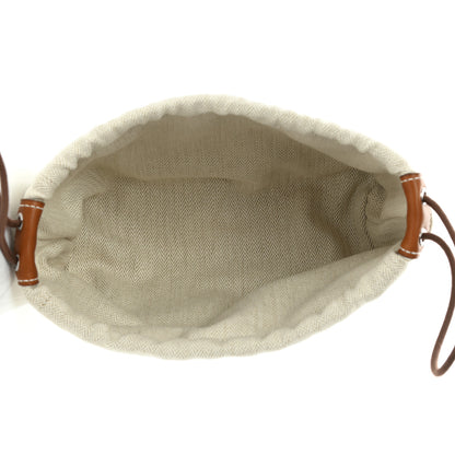 Hermes Canvas Barenia Fourbi 20 PM Pouch Naturel Fauve 5 of 11