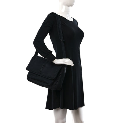 Saint Laurent Nylon Niki Messenger Black 2 of 10