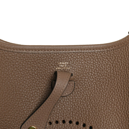 Hermes Taurillon Maurice Amazone Evelyne TPM Beige De Weimar Gris Etain 6 of 10