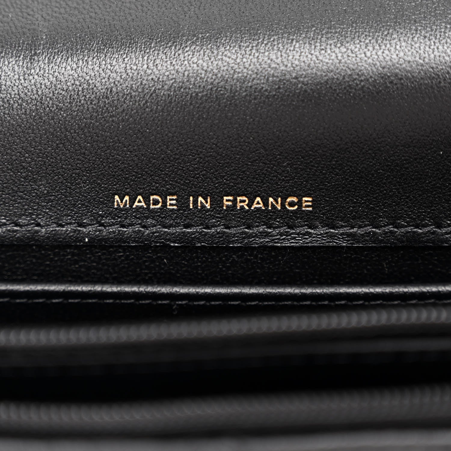 Chanel Lambskin Quilted Flap Phone Holder With Chain Black 7 of 11