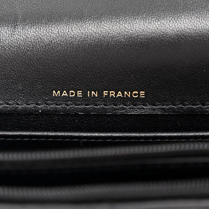 Chanel Lambskin Quilted Flap Phone Holder With Chain Black 7 of 11