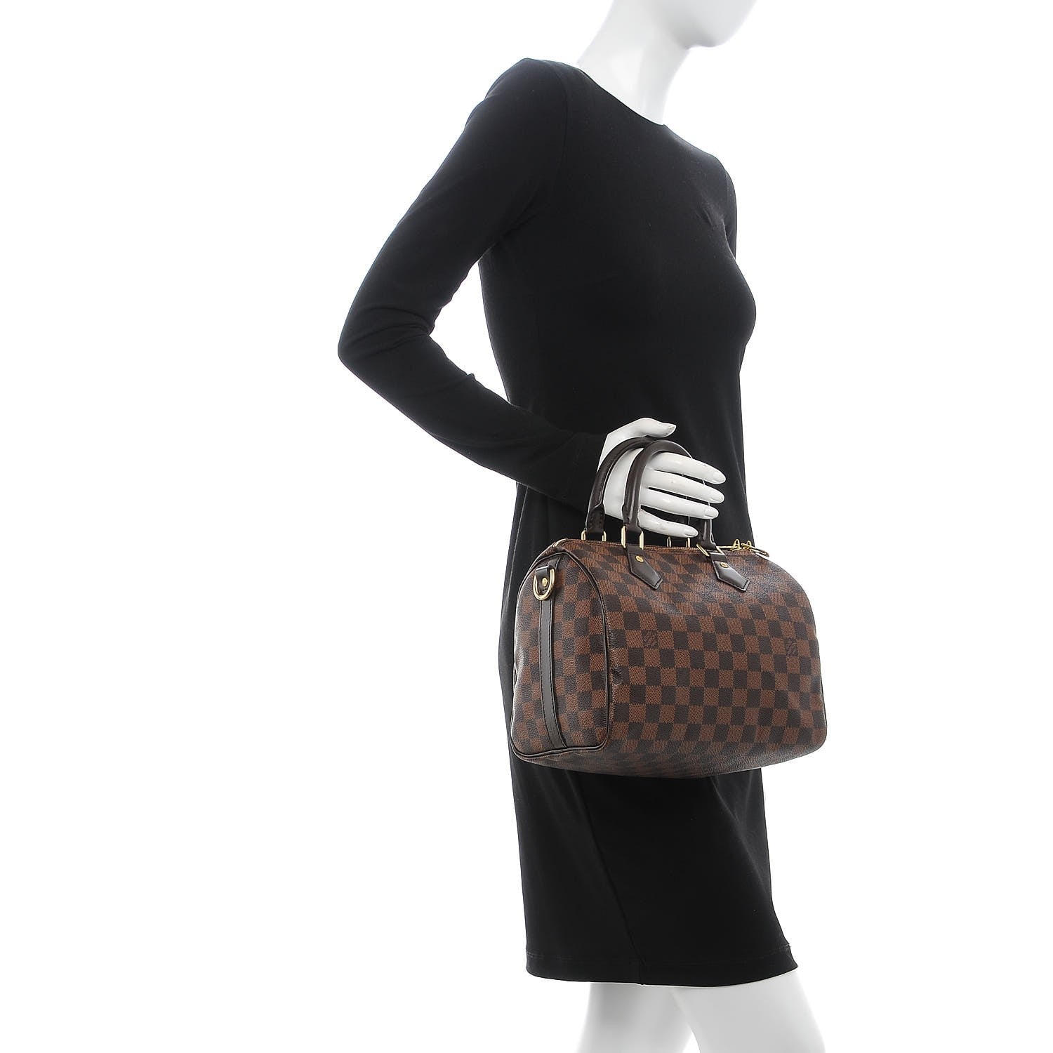 Louis Vuitton Damier Ebene Speedy Bandouliere 25 3 of 9