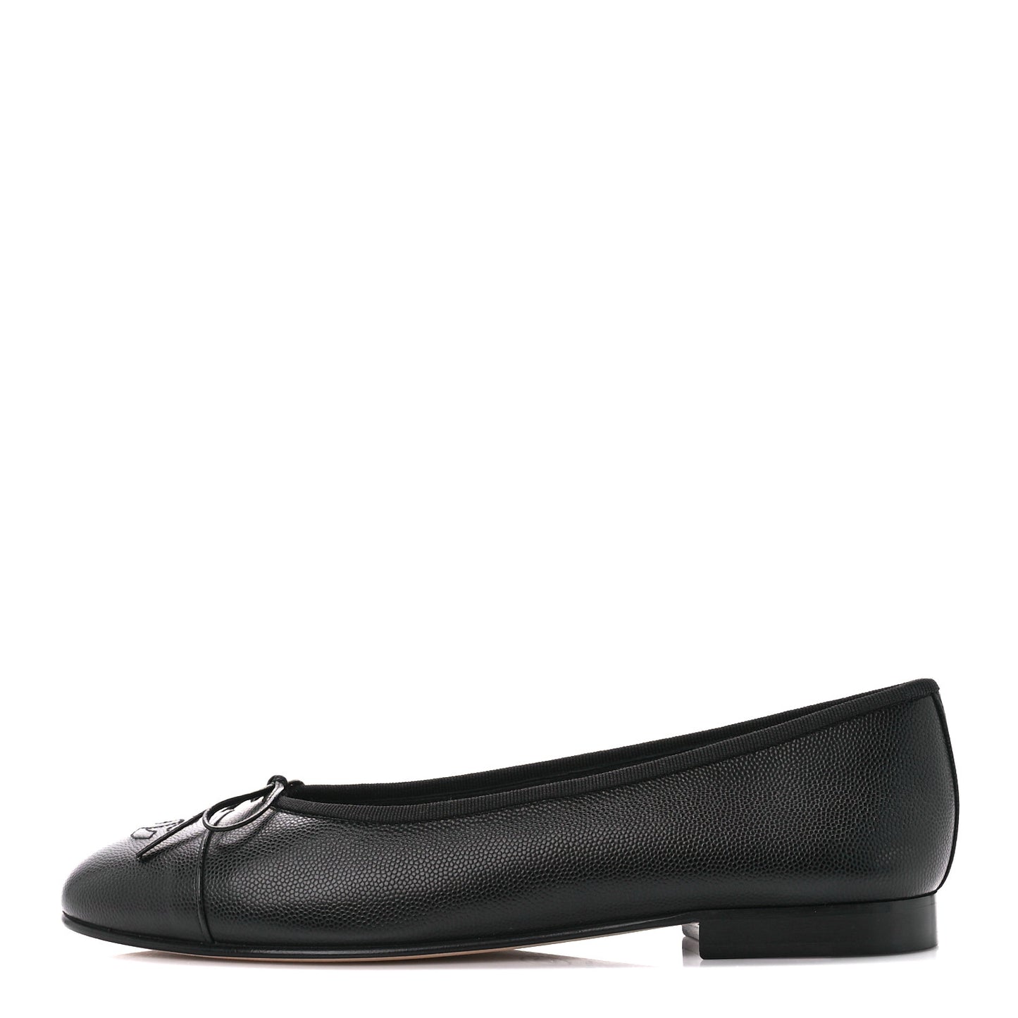 Caviar CC Cap Toe Ballerina Flats 39 Black
