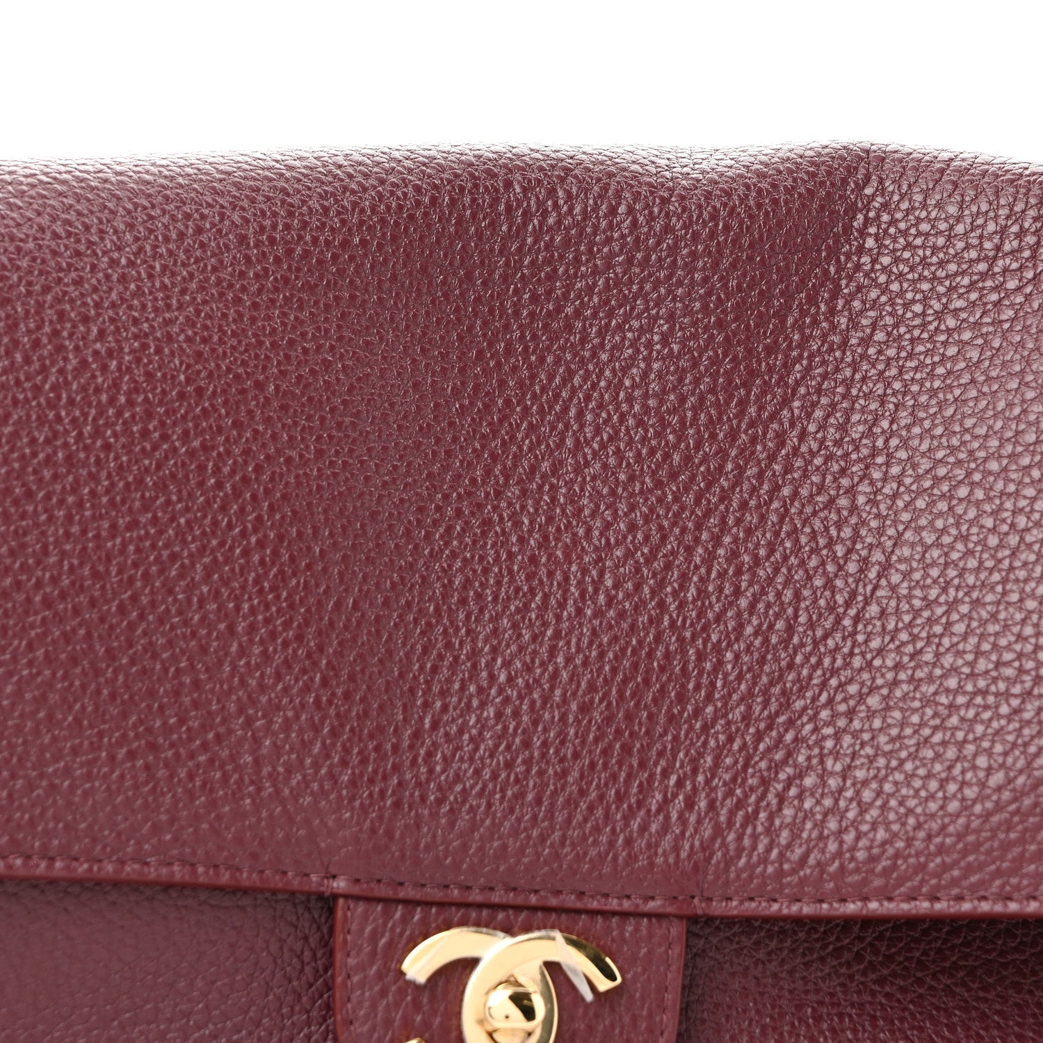 Chanel Grained Calfskin Small Souplissimo Maxi Flap Burgundy 8 of 10