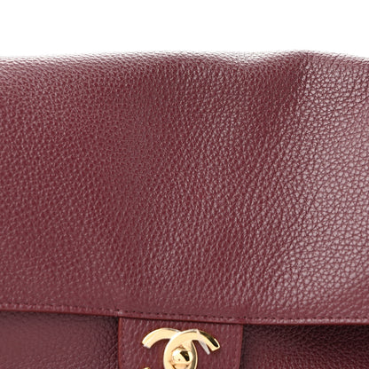 Chanel Grained Calfskin Small Souplissimo Maxi Flap Burgundy 8 of 10