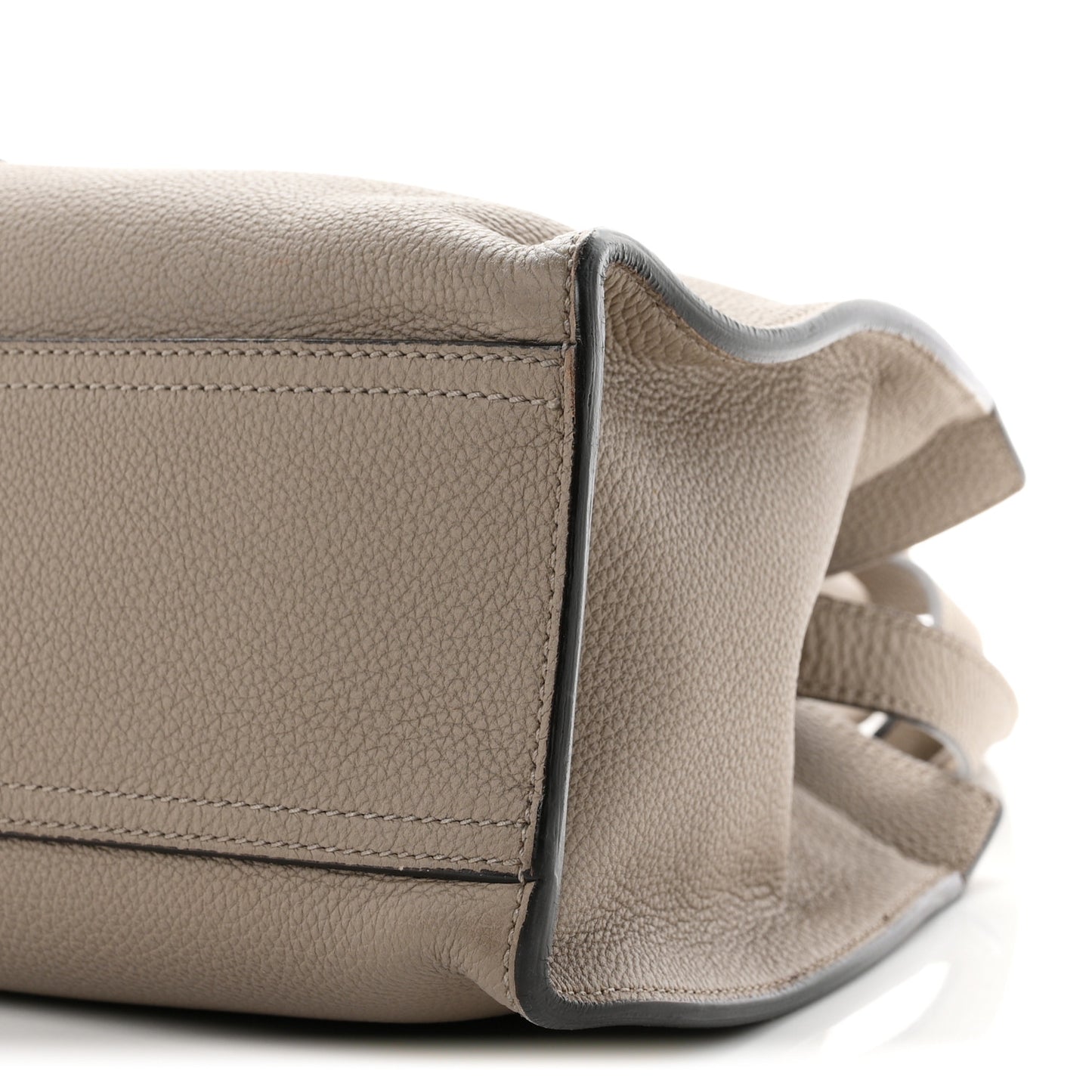 Soft Calfskin Small Jackie Top Handle Bag Taupe