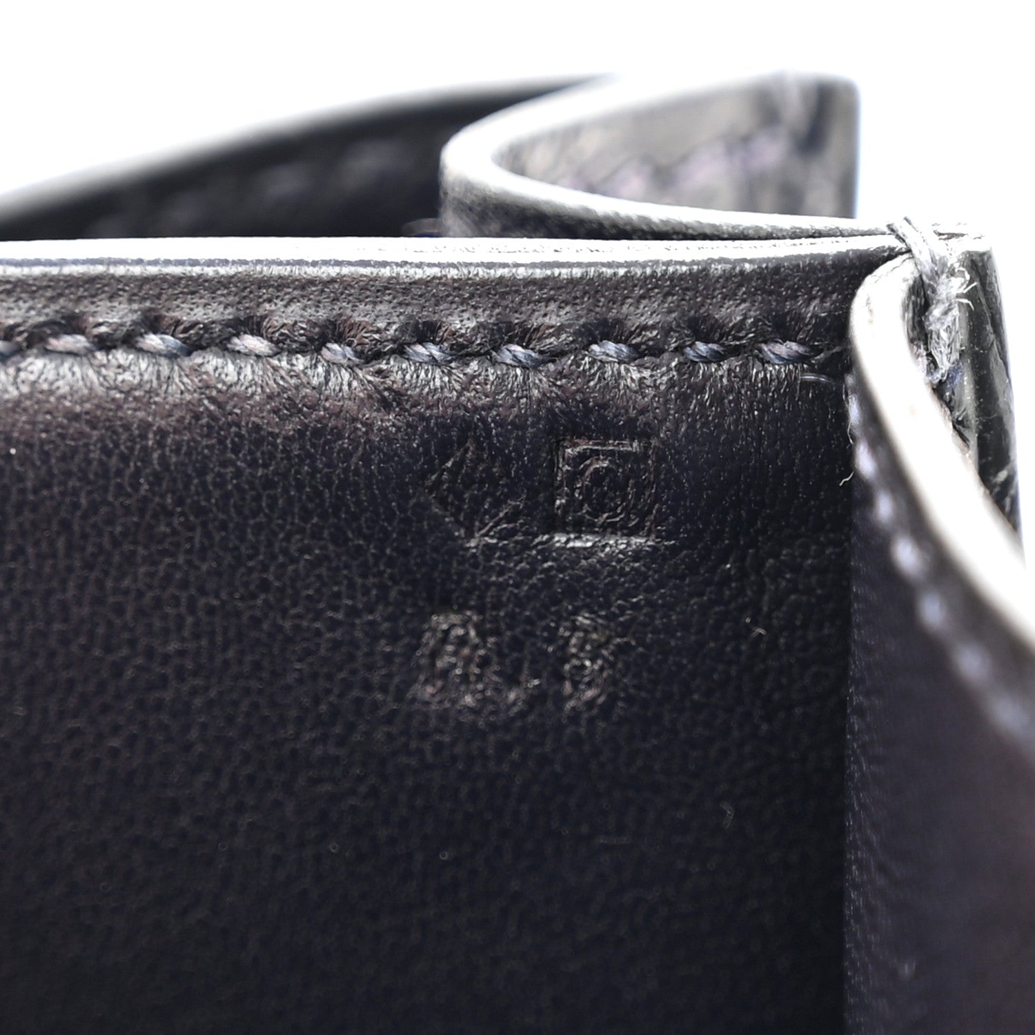 Hermes Shiny Niloticus Crocodile Constance 1-Elan Bleu Abysse 7 of 10