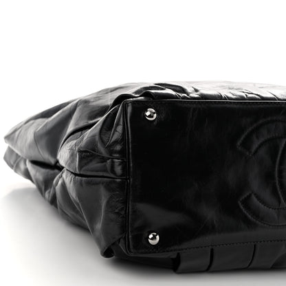 Chanel Glazed Calfskin Large Twisted Tote Black 9 of 10