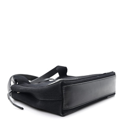 Balenciaga Cotton Canvas Calfskin Navy Cabas XS Black 5 of 12