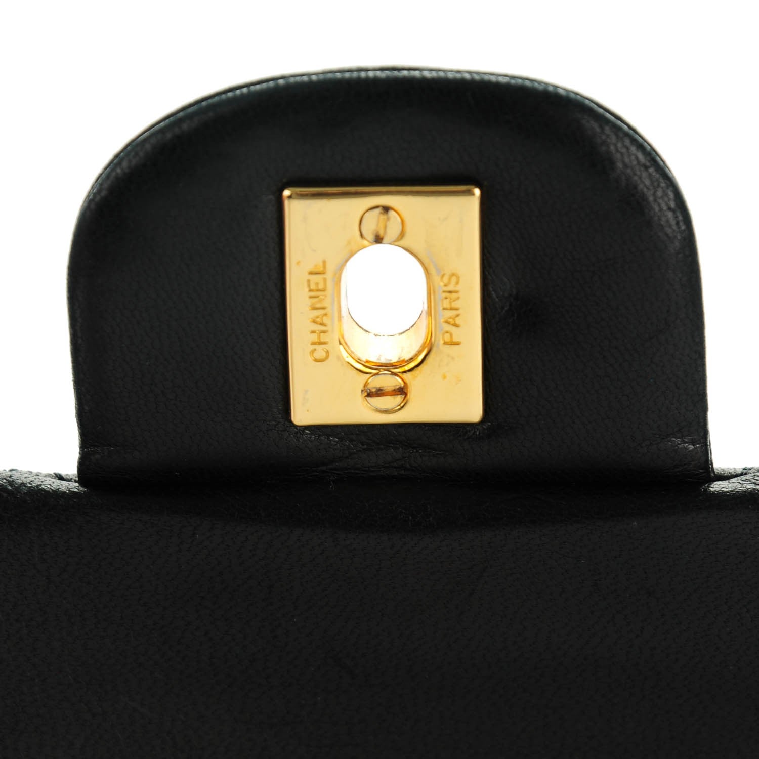 Chanel Lambskin Quilted Medium Double Flap Black 6 of 9