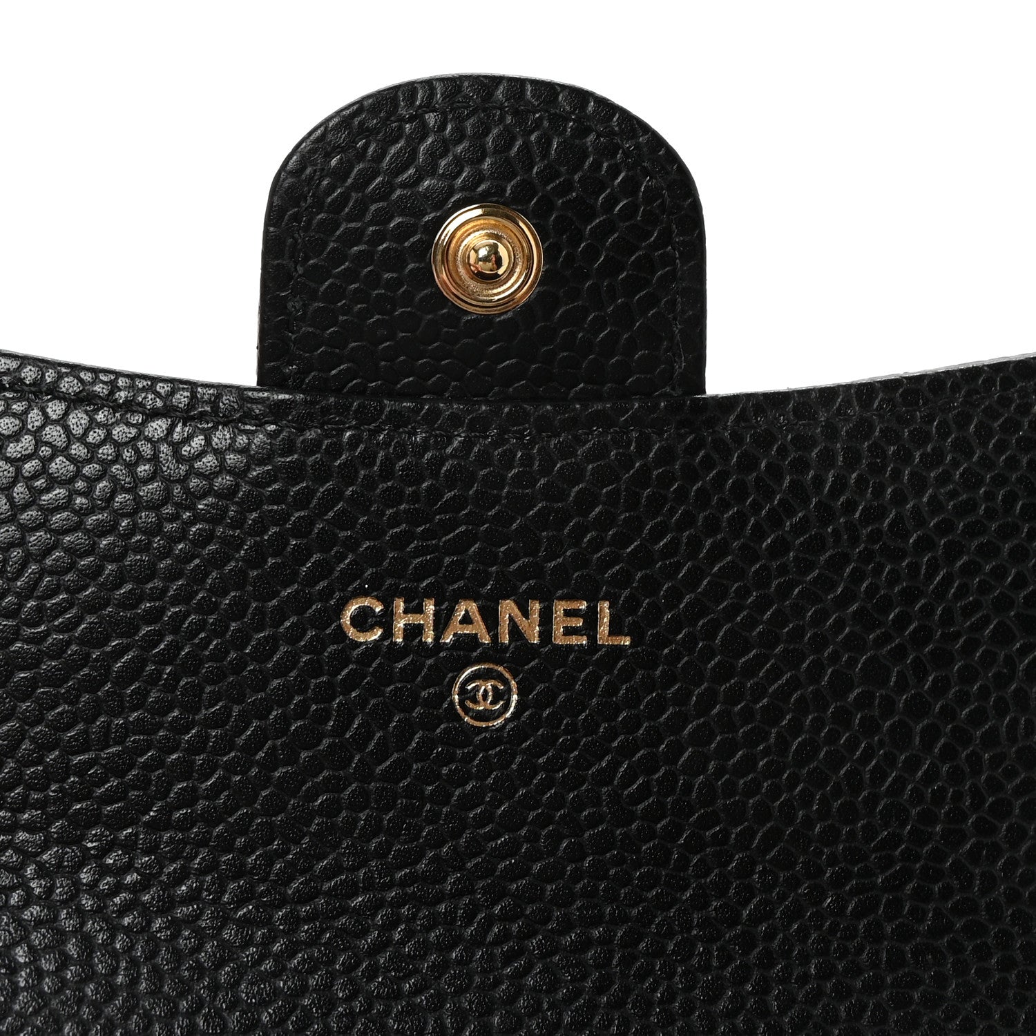 Chanel Caviar Quilted Flap Card Holder Wallet Black 6 of 9