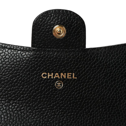 Chanel Caviar Quilted Flap Card Holder Wallet Black 6 of 9