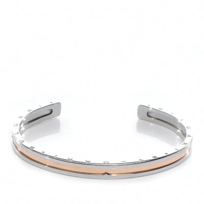 Bulgari BVLGARI 18k Yellow Gold and Steel B.Zero1 Cuff Medium 1 of 5