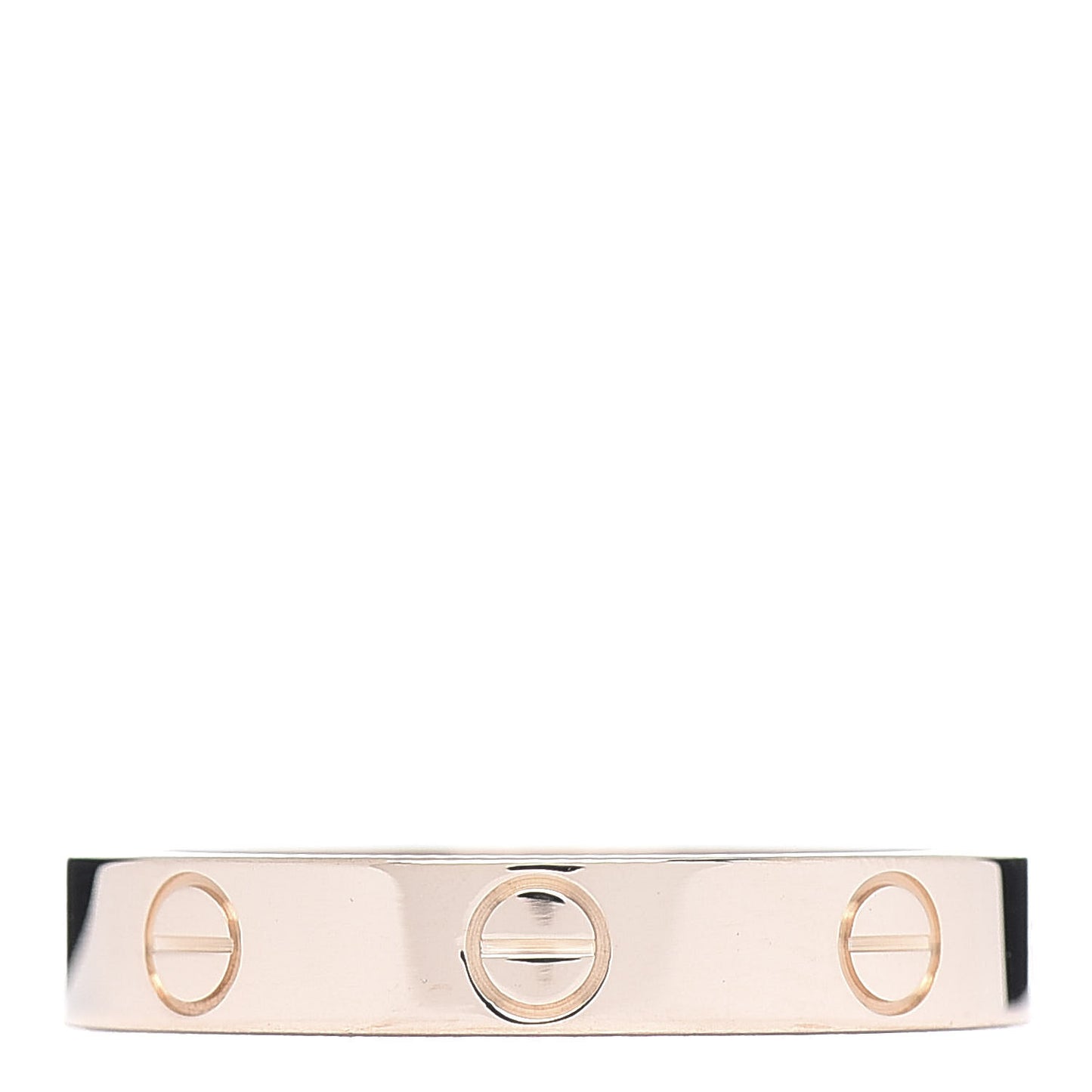 18K Pink Gold 3.5mm LOVE Wedding Band Ring 56 7.5