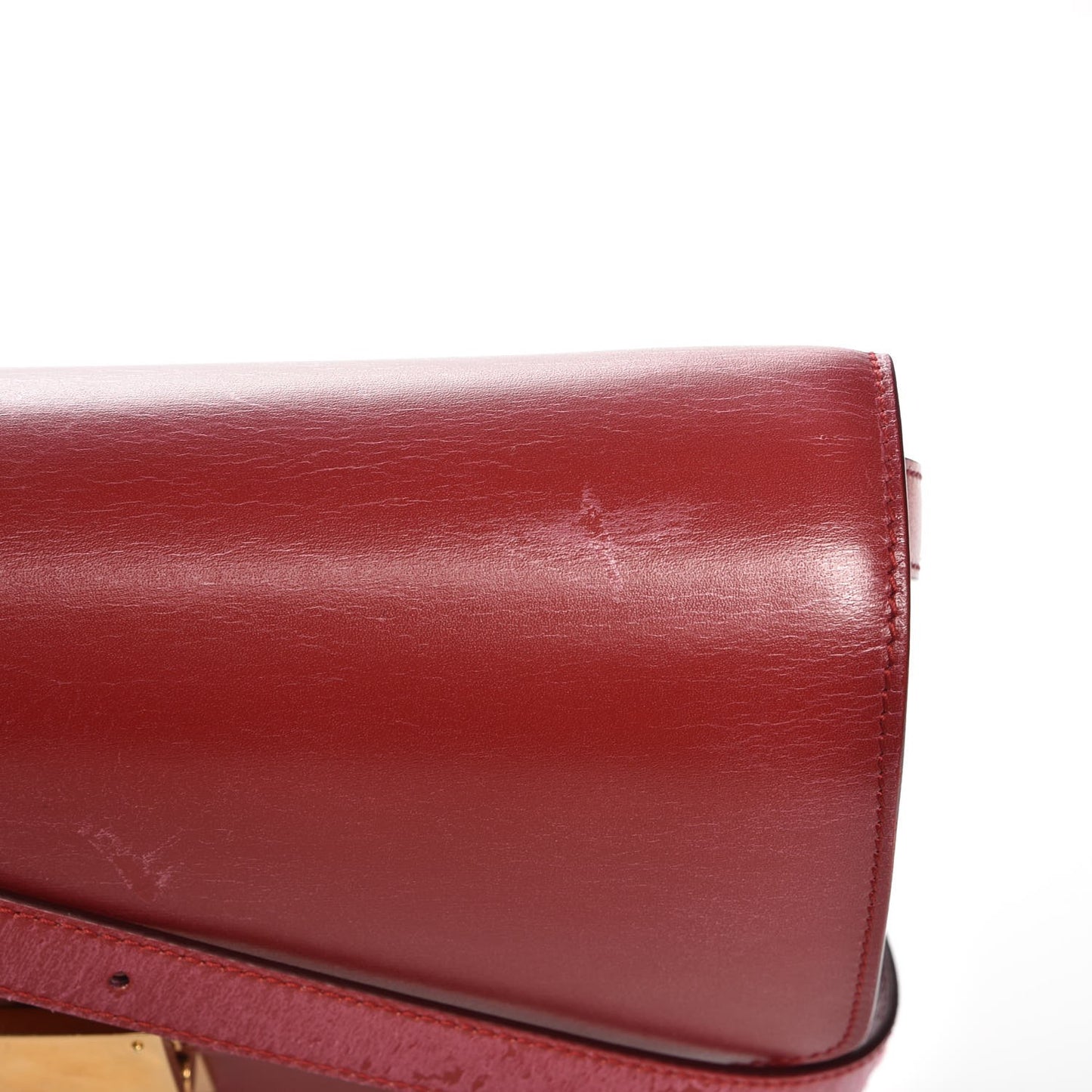 Box Calfskin Medium Classic Box Flap Bag Red