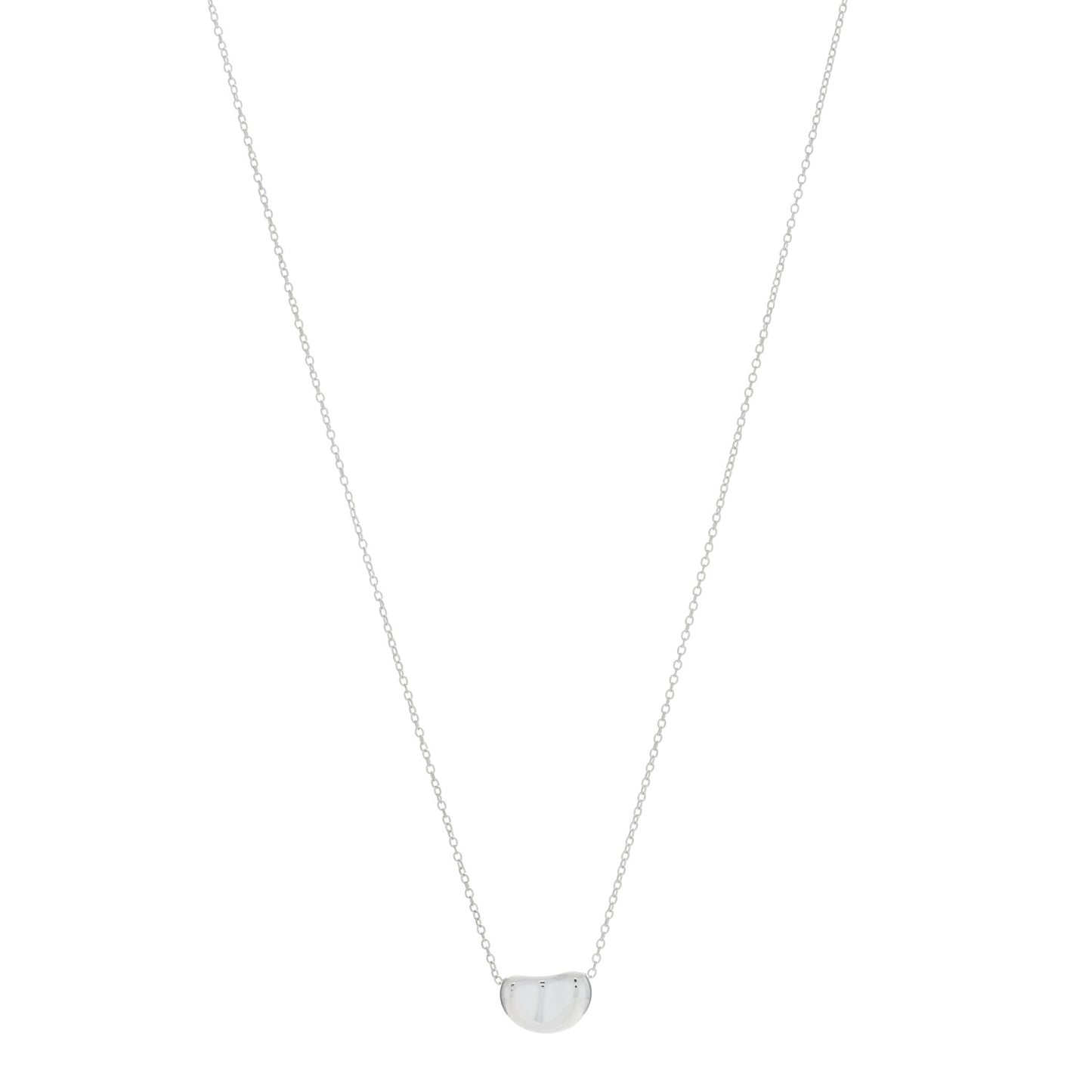 Sterling Silver 11mm Elsa Peretti Bean Pendant Necklace