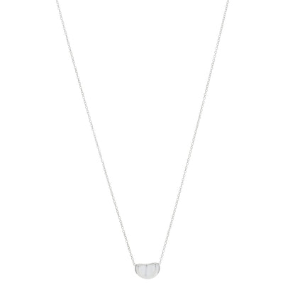 Tiffany Sterling Silver 11mm Elsa Peretti Bean Pendant Necklace 1 of 5