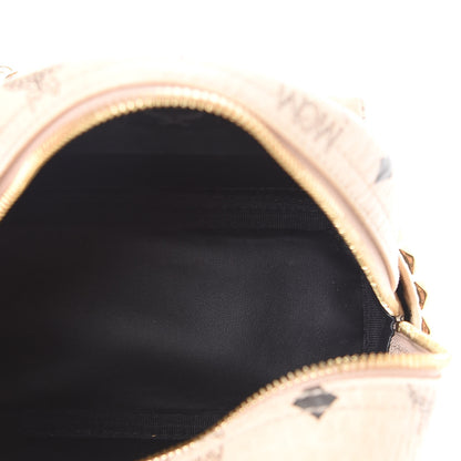MCM Visetos Side Stud X-Mini Stark Backpack Beige 4 of 11