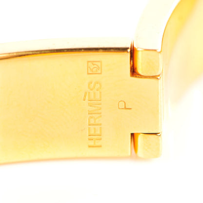 Hermes Enamel Narrow Clic Clac H Bracelet PM Orange 6 of 6