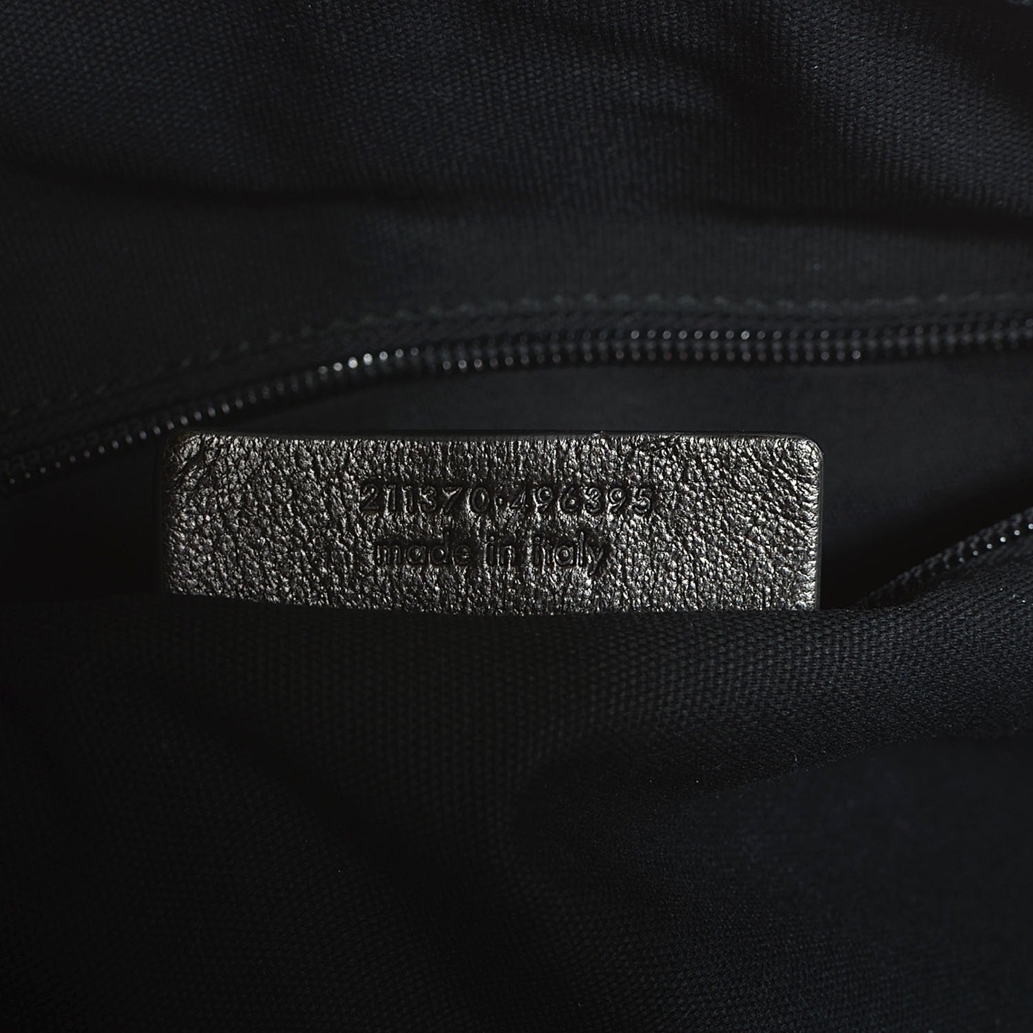 Saint Laurent Grained Leather Oversized Muse Bowler Blue 7 of 8