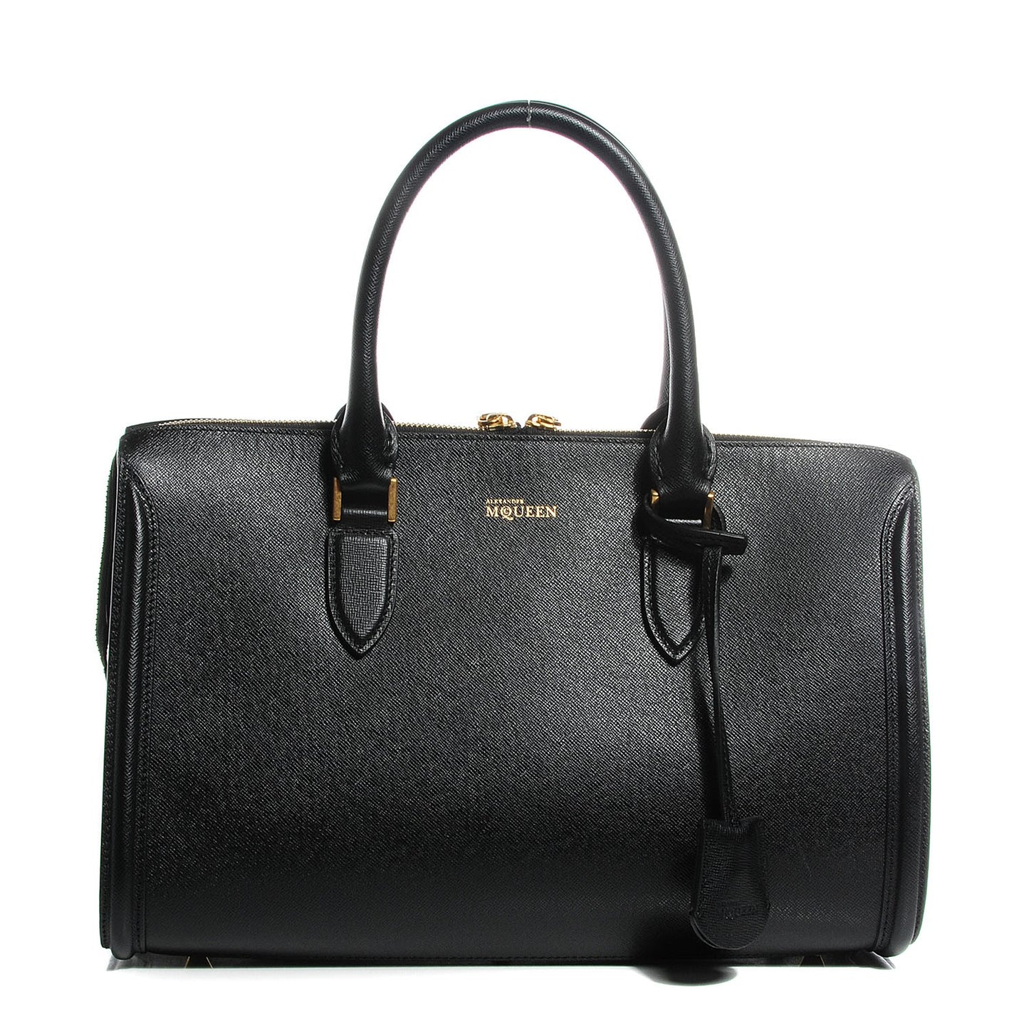 Grained Calfskin Medium Heroine Black