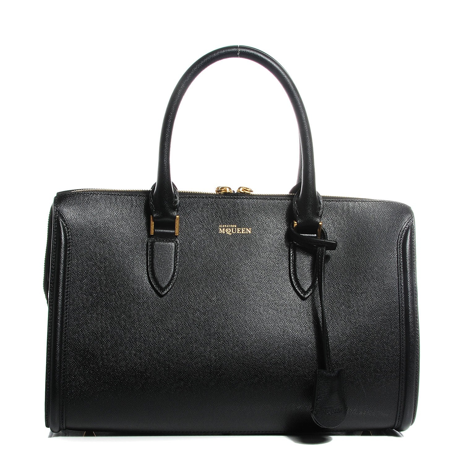 Alexander McQueen Grained Calfskin Medium Heroine Black 1 of 9