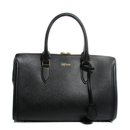 Alexander McQueen Grained Calfskin Medium Heroine Black 1 of 9