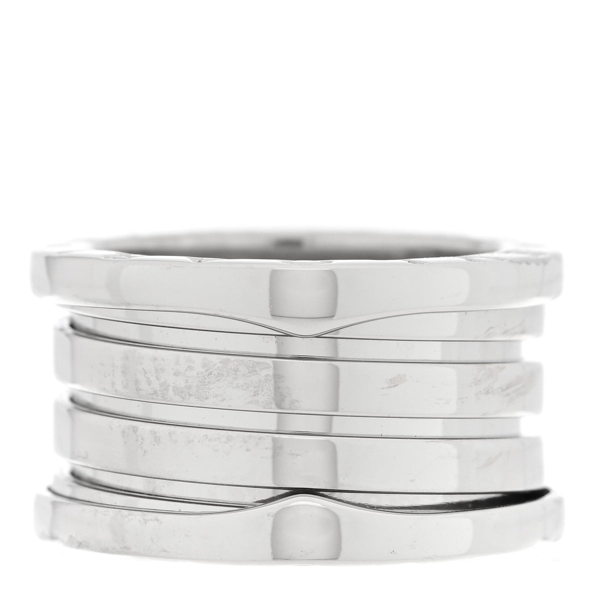 Bulgari 18K White Gold B.Zero1 Four-Band Ring 49 4.75 3 of 4