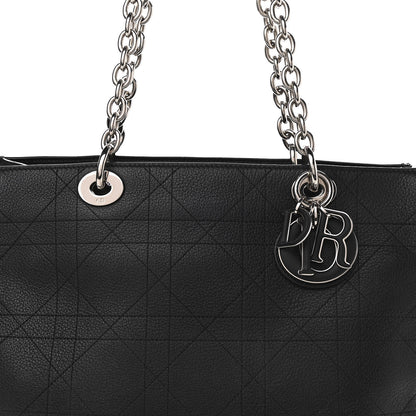 Christian Dior Grained Calfskin Cannage Medium Ultradior Tote Black 10 of 14