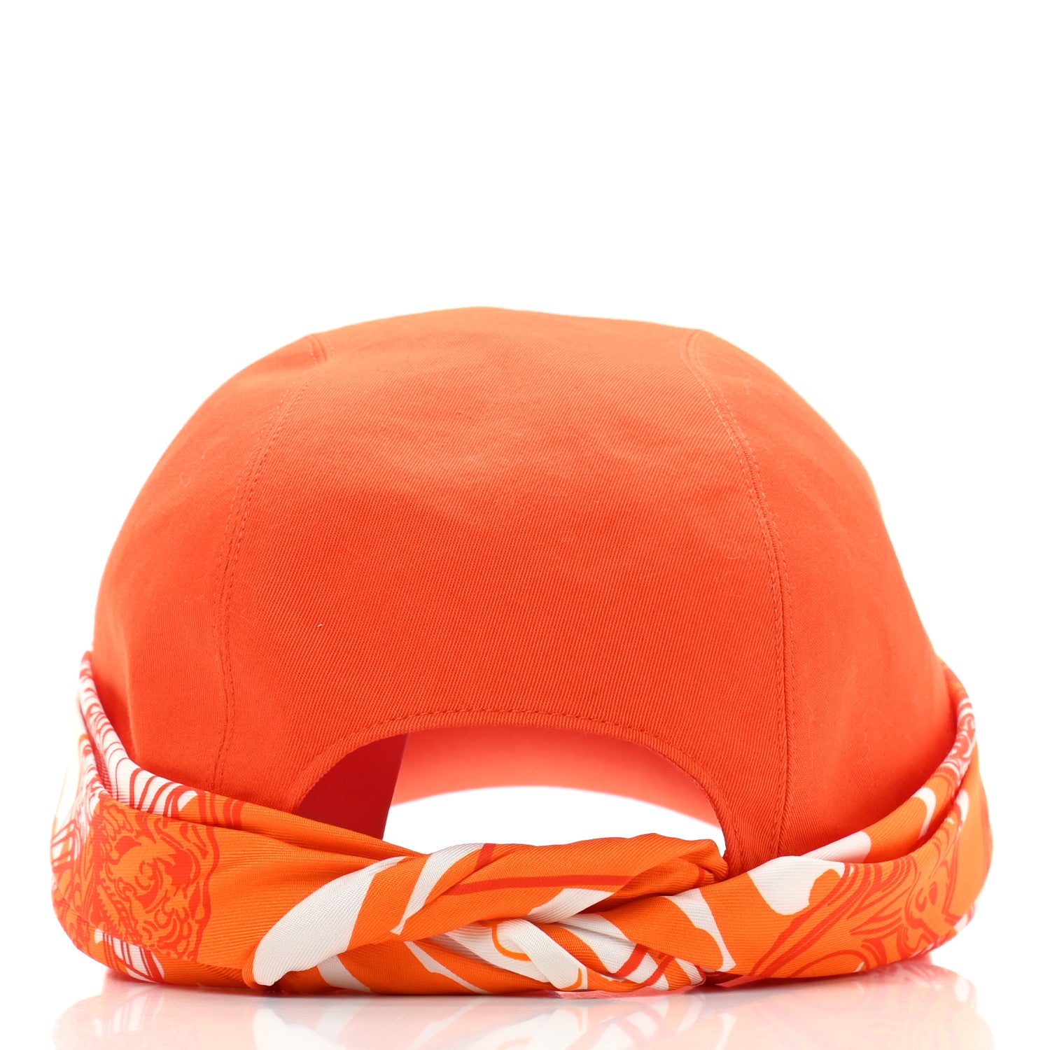 Hermes Cotton Silk Anna Cap 57 Orange 6 of 9