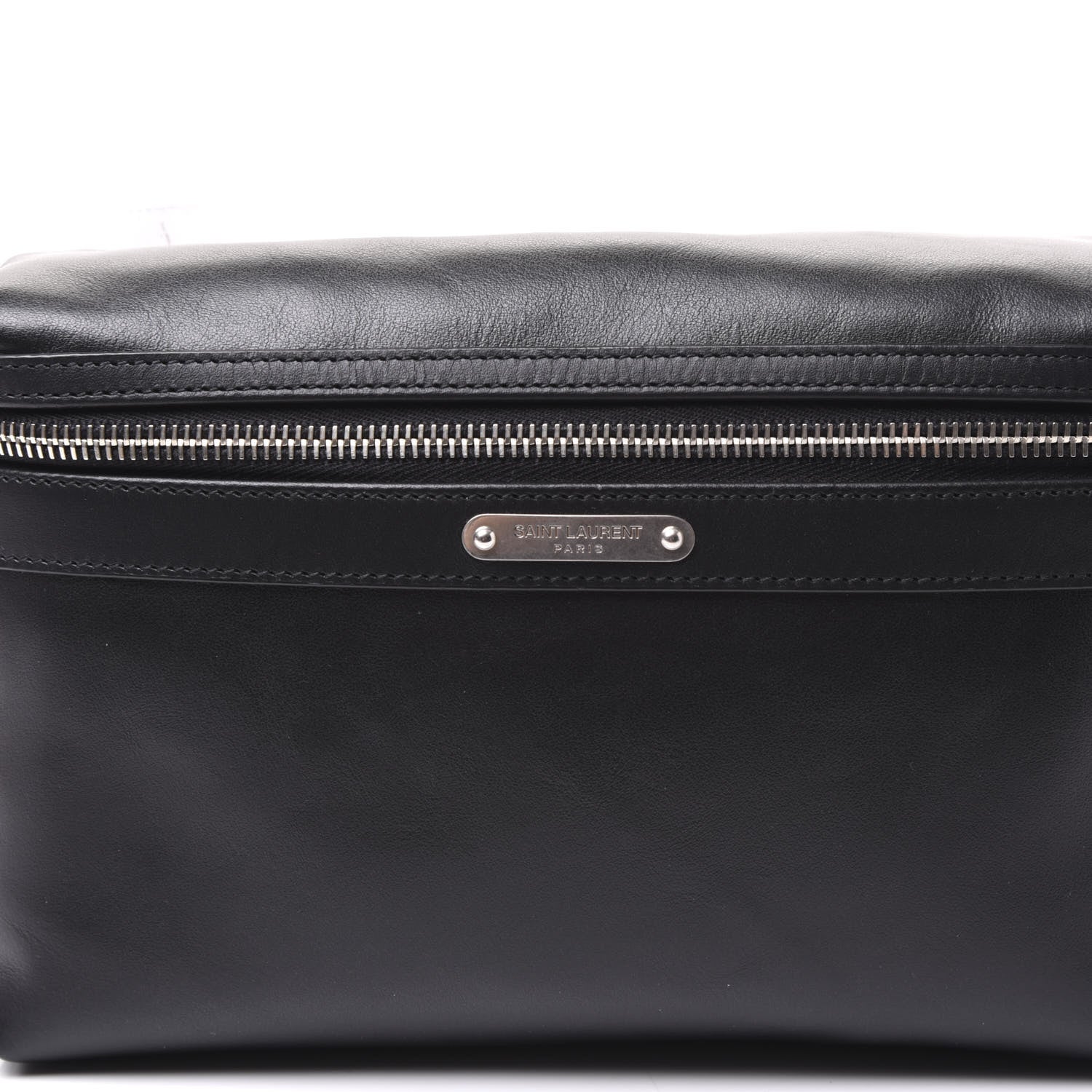 Saint Laurent Calfskin City Belt Bag Black 8 of 8
