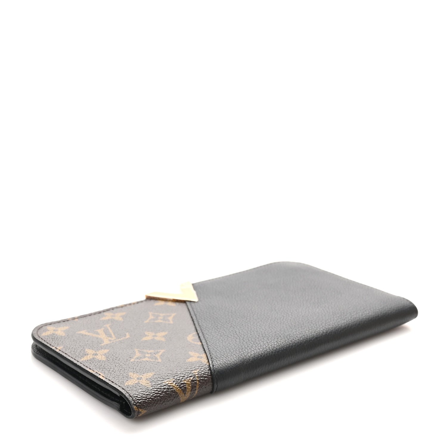 Louis Vuitton Monogram Calfskin Kimono Wallet Black 4 of 8
