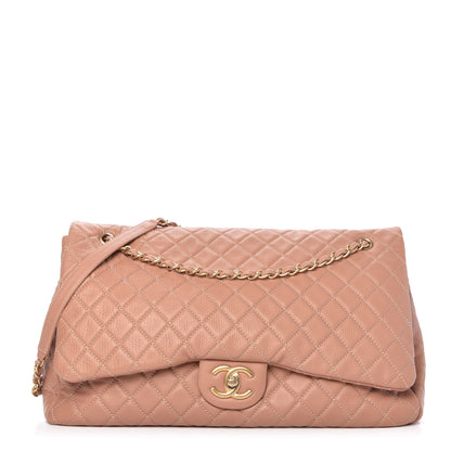 Chanel Calfskin Quilted XXL Travel Flap Bag Camel 1 of 10