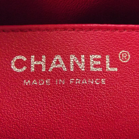 Chanel Caviar Maxi Flap Fuchsia 9 of 12