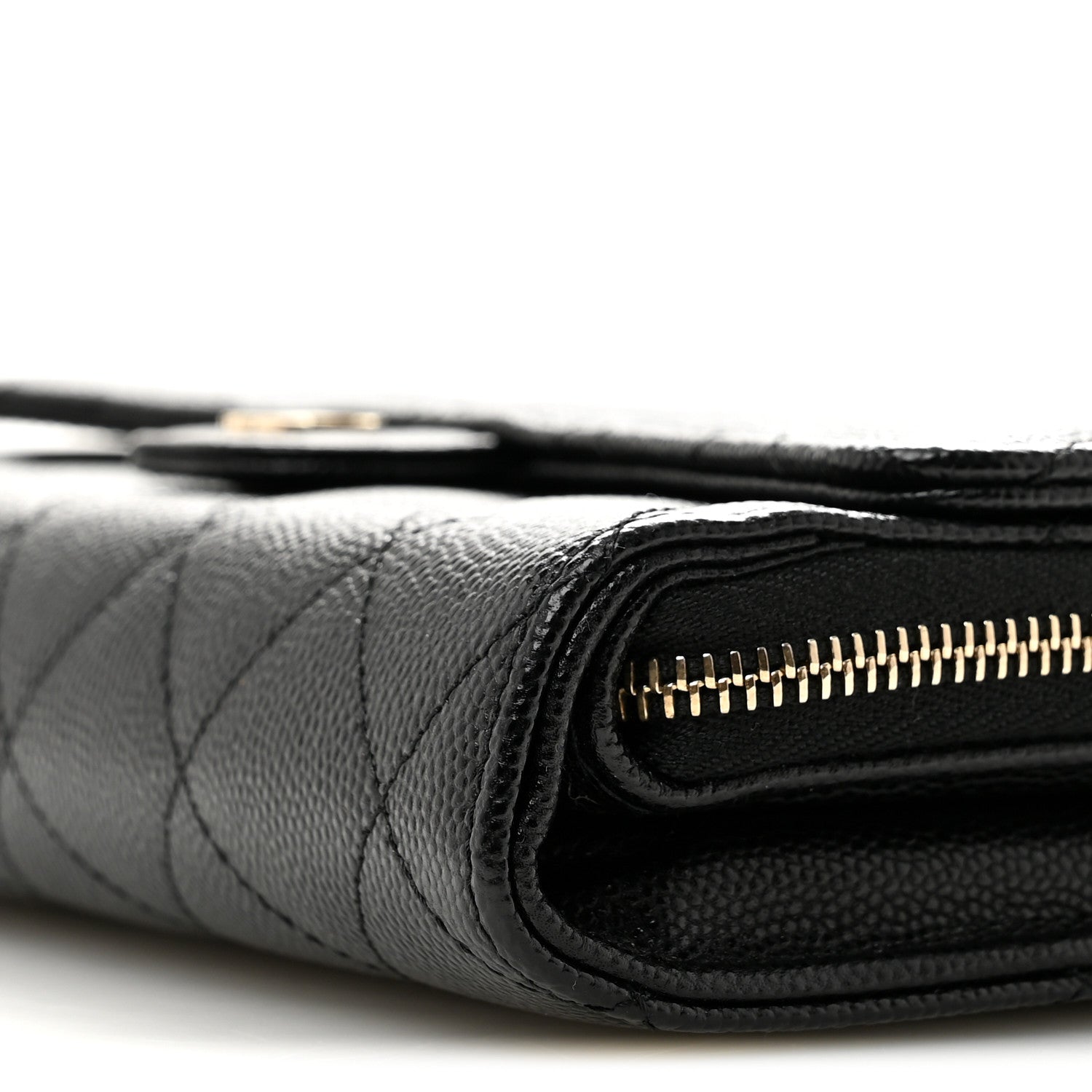 Chanel Caviar Quilted Phone Holder Wallet on Removable Chain Black 12 of 15