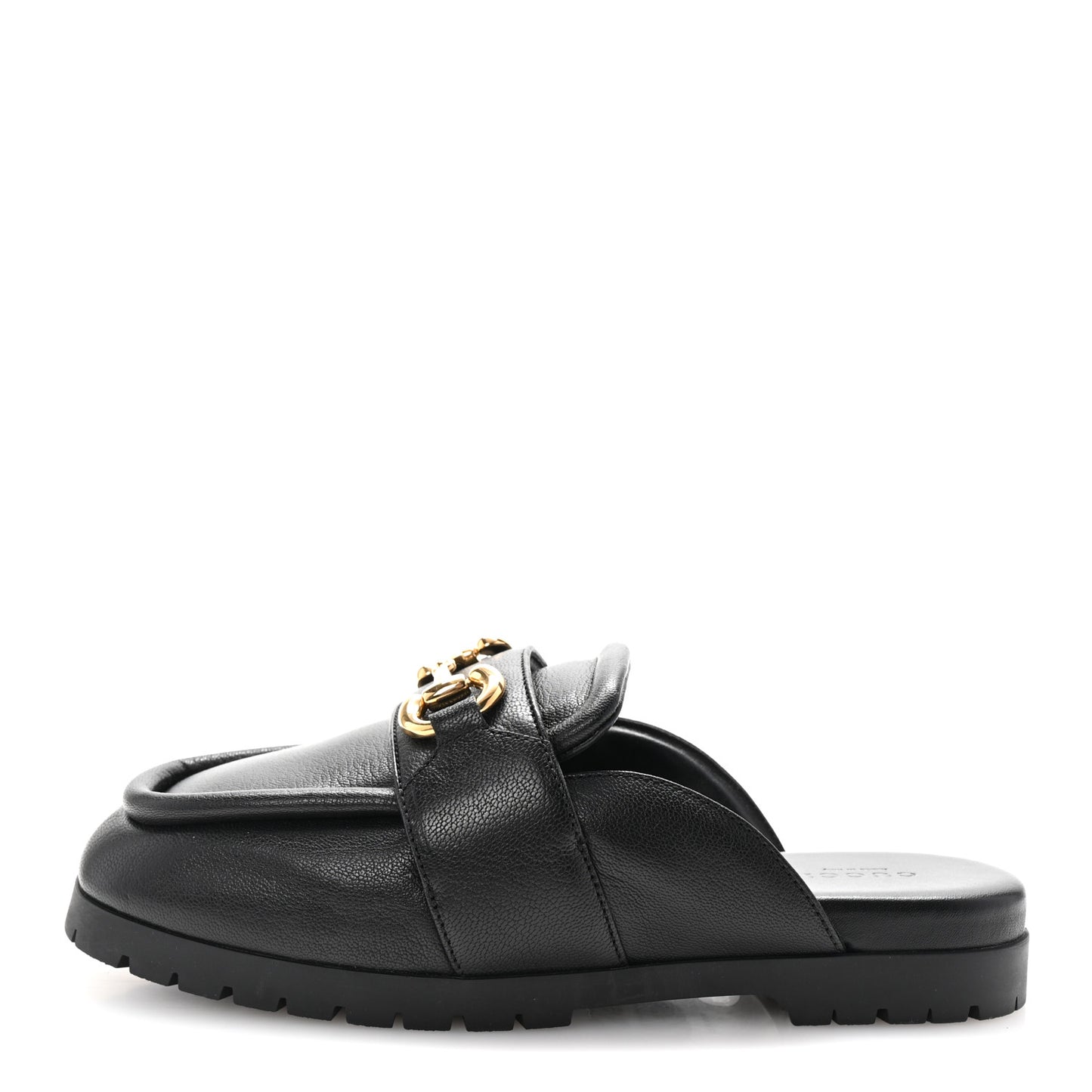 Goatskin Auroville Horsebit Mules 38 Black