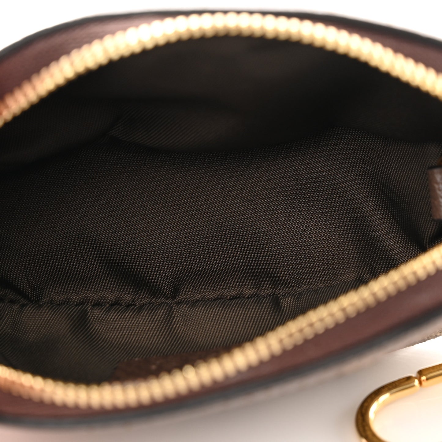 GG Supreme Monogram Web Ophidia Dome Key Pouch Beige New Acero