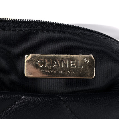 Chanel Goatskin Quilted Medium Chanel 19 Flap Navy Blue 6 of 12