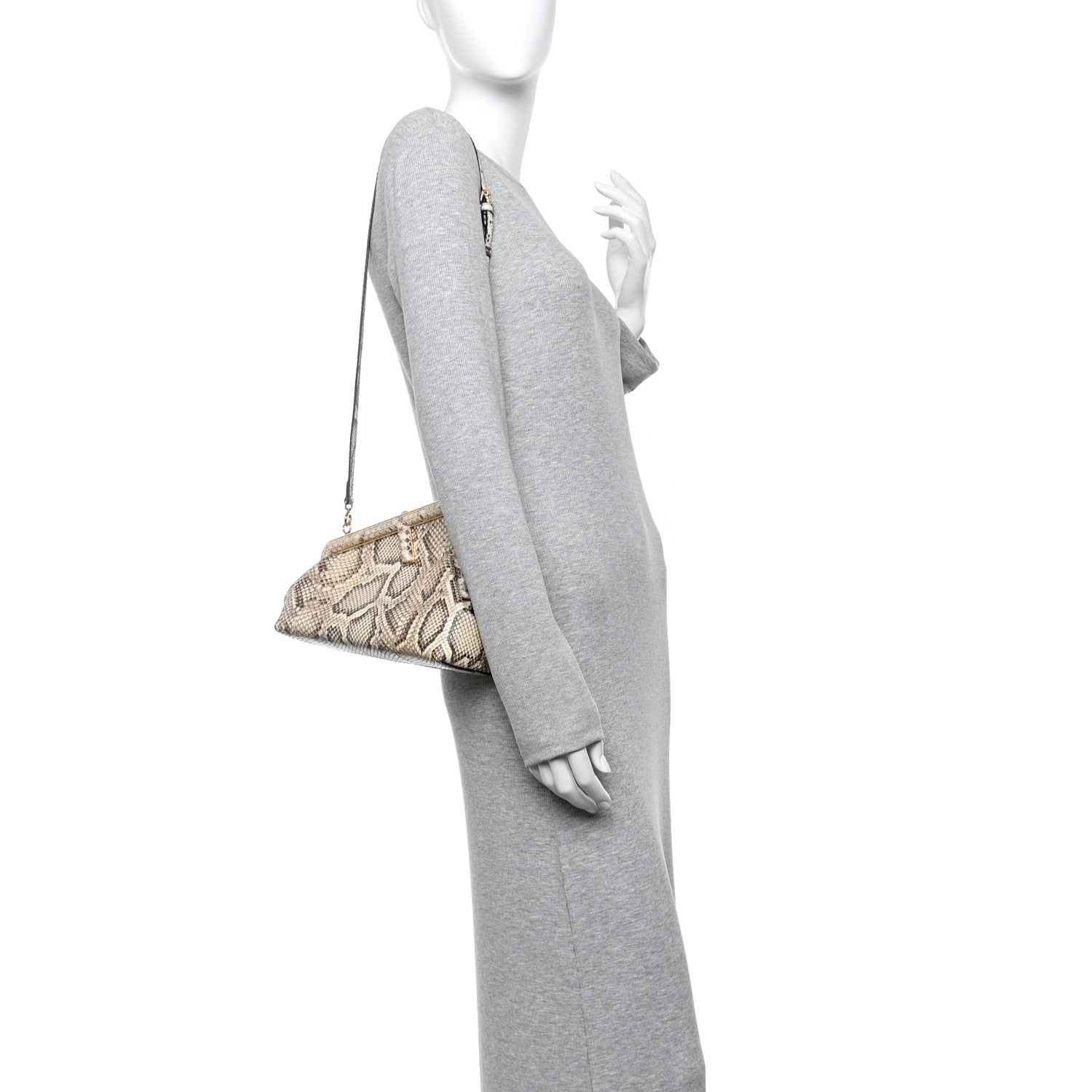 Fendi Snakeskin Small Fendi First Daisy Roccia 2 of 10