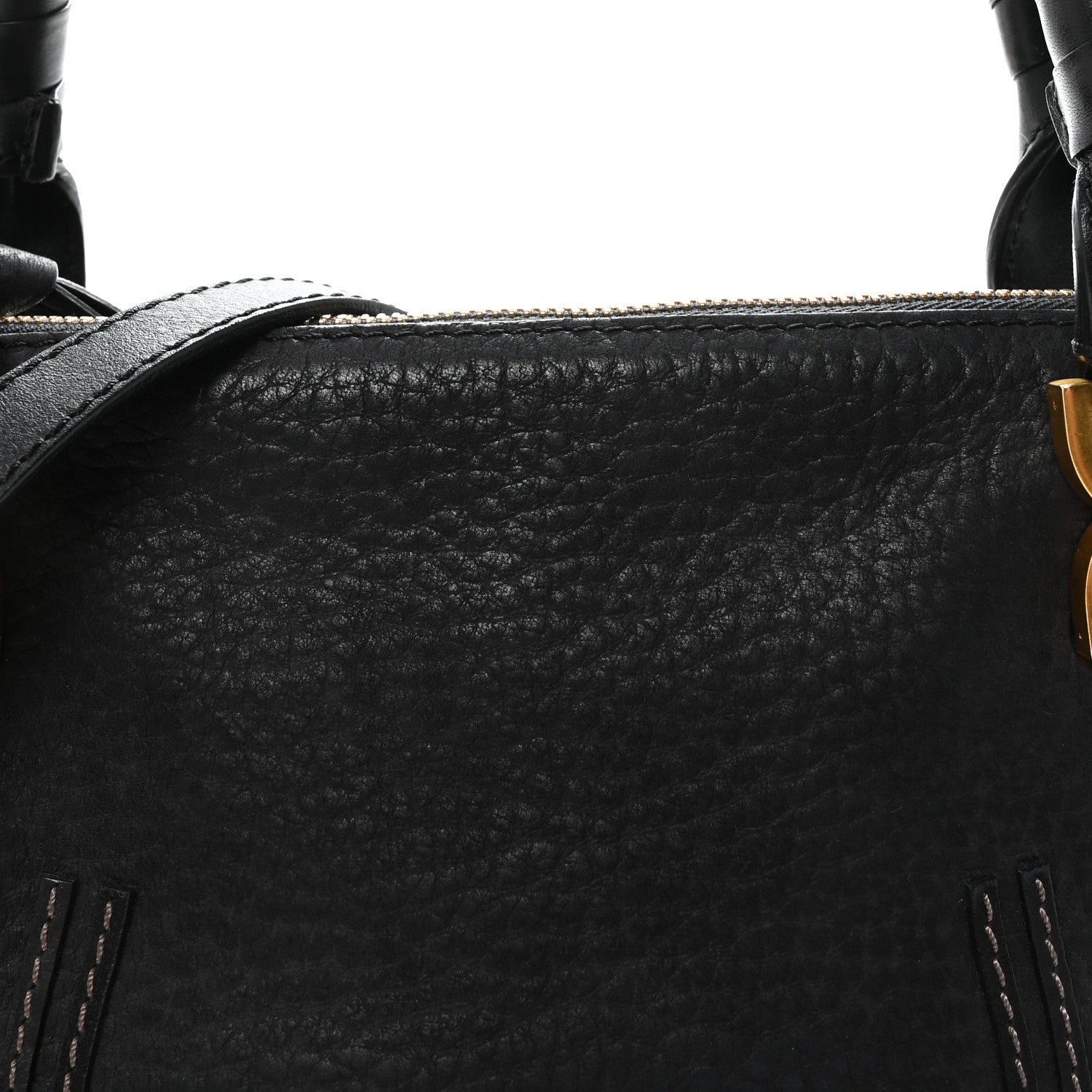 Chloe Nubuck Calfskin Medium Marcie Satchel Black 7 of 9