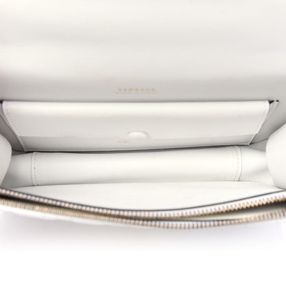 Versace Nappa Quilted Virtus Top Handle Shoulder Bag White 5 of 13