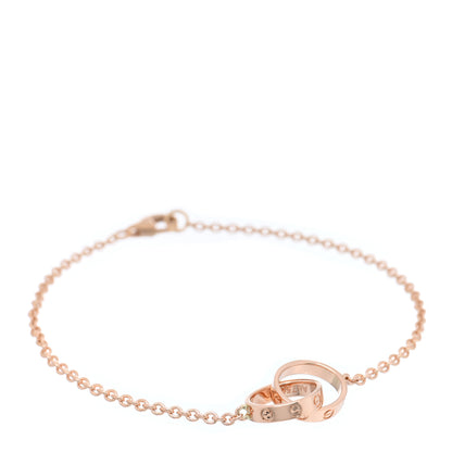 Cartier 18K Pink Gold Interlocking LOVE Bracelet 1 of 3