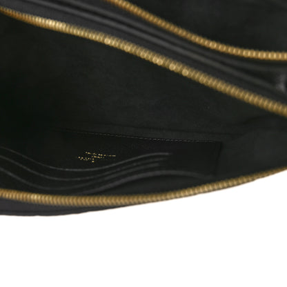 Louis Vuitton Empreinte Double Zip Pochette Black 5 of 10