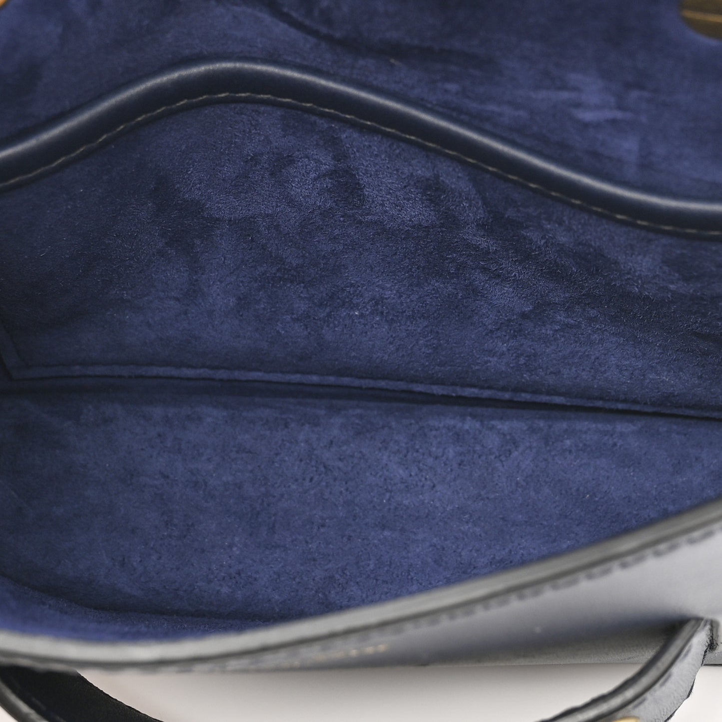 Calfskin Mini J'Adior Chain Flap Bag Navy Blue