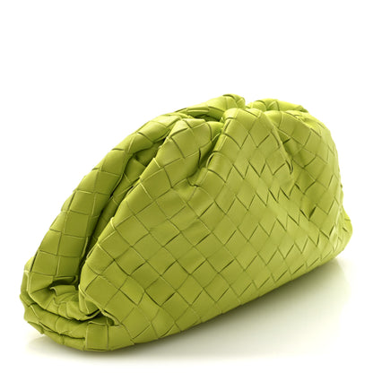 Bottega Veneta Nappa Maxi Intrecciato Teen Pouch Acid Kiwi 3 of 9