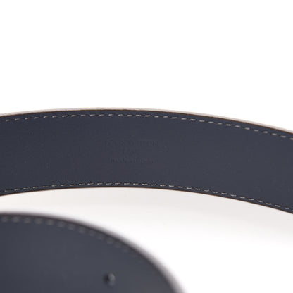 Louis Vuitton Taiga Mens 35mm Metropole Belt 90 36 Blue Marine 6 of 7