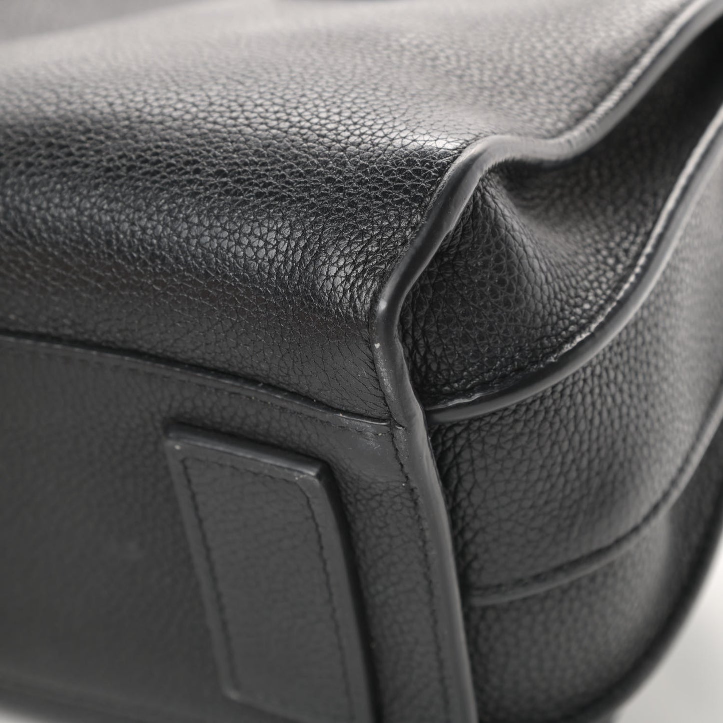 Grained Calfskin Baby Sac De Jour Souple Black